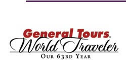 General Tours. World Traveler. Our
63rd Year.